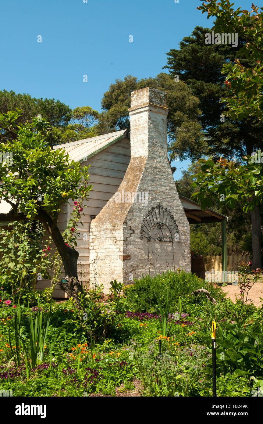 Amess House, Churchill Island, Victoria, Australie Banque D'Images