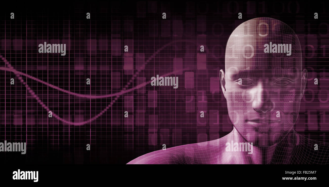 Les droits de l'implant de la technologie comme un concept Illustration Banque D'Images