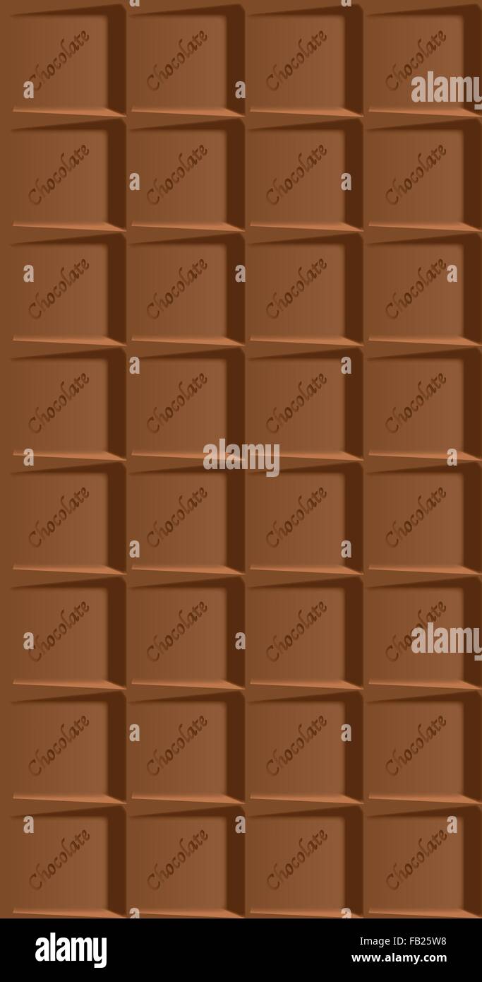 Un bar typique du chocolat au lait comme un arrière-plan Illustration de Vecteur