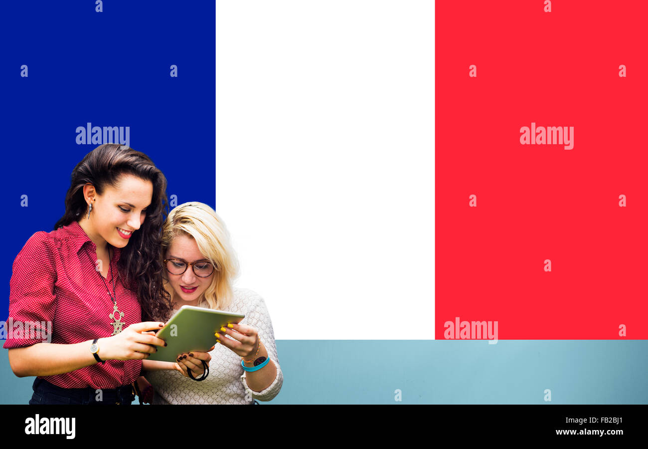 France Pays de la Culture de la nationalité du pavillon Concept Liberty Banque D'Images