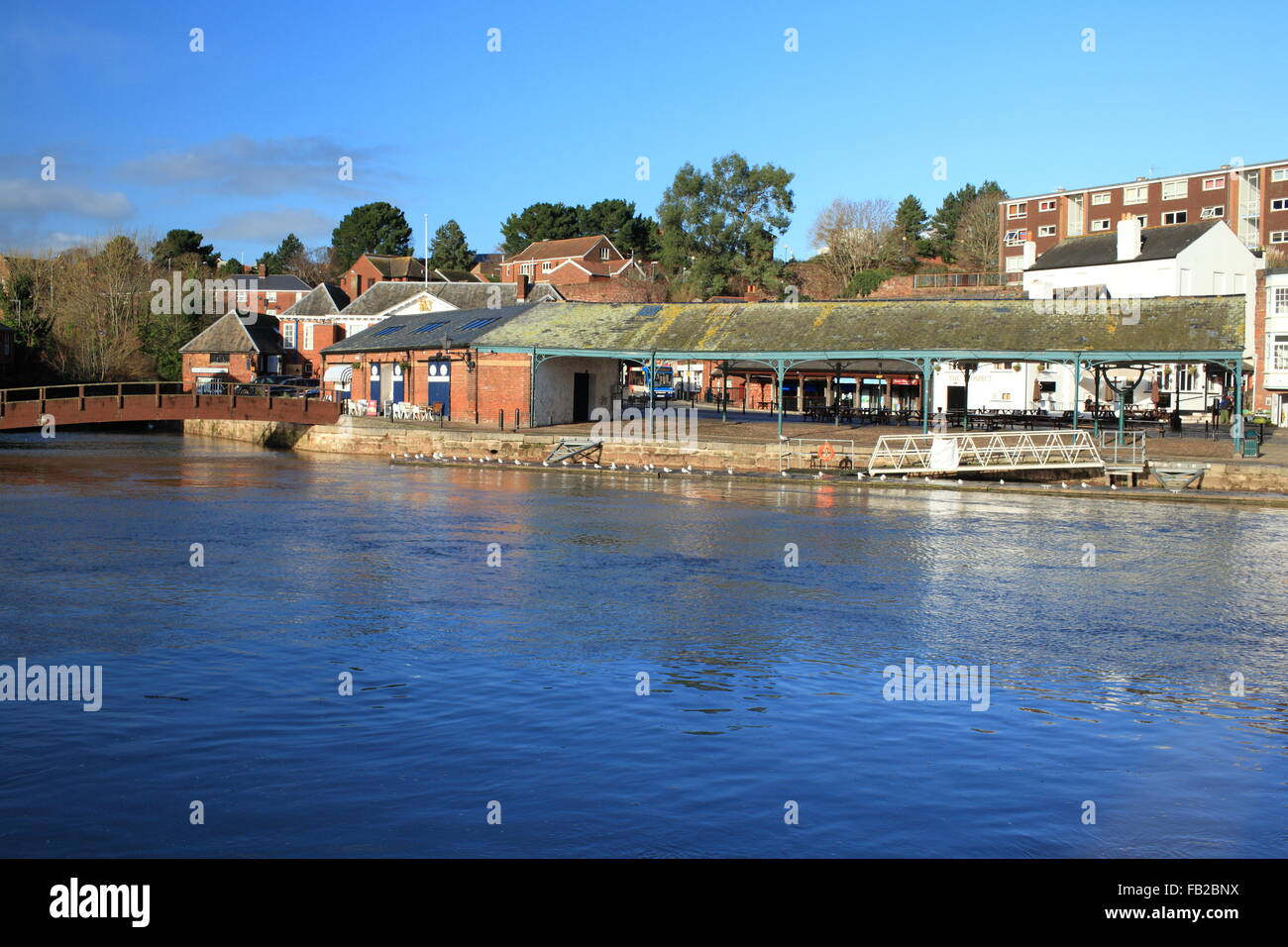 Quai d'Exeter, Devon, Angleterre, Royaume-Uni Banque D'Images