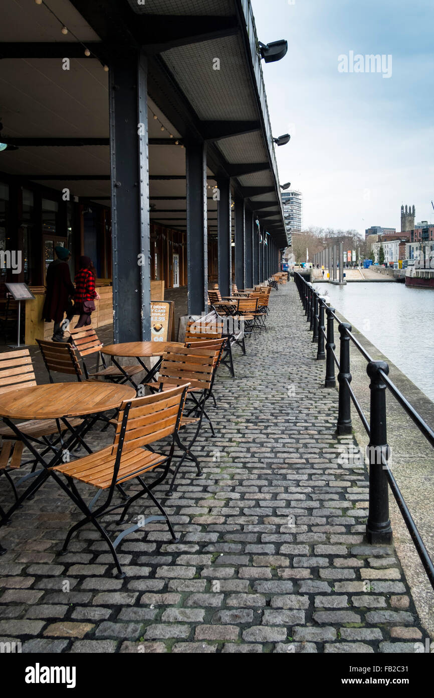 Autour du centre-ville de Bristol port flottant Waterside Banque D'Images