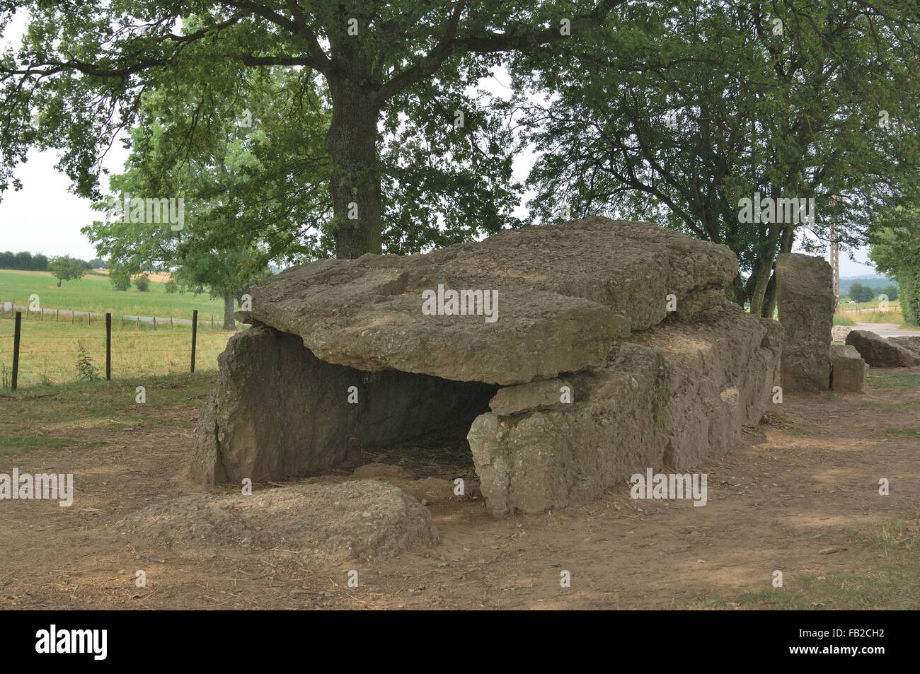 Dolmen du nord ou "Grand dolmen' 5,5 m Longueur - 1.7 withd. - 1,5 m de haut de la Colombie-Britannique 3000-2800 site mégalithique de Wéris - Durbuy Belgique Banque D'Images