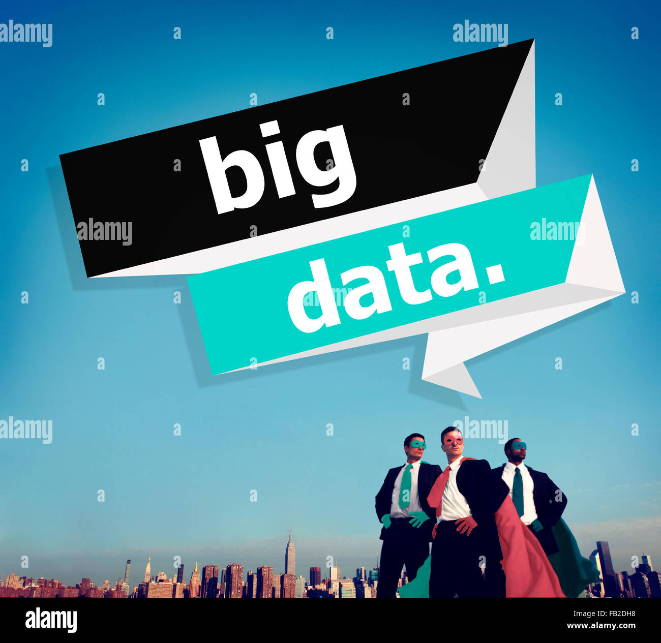 Réseau de stockage Big Data Connnecting Informatique Concept Internet Banque D'Images