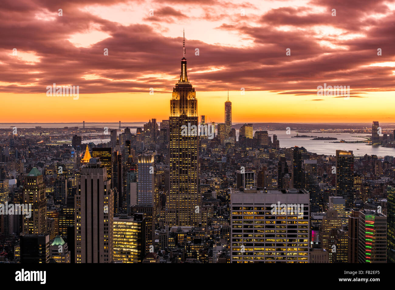 New York Skyline De Manhattan Banque d'image et photos Alamy