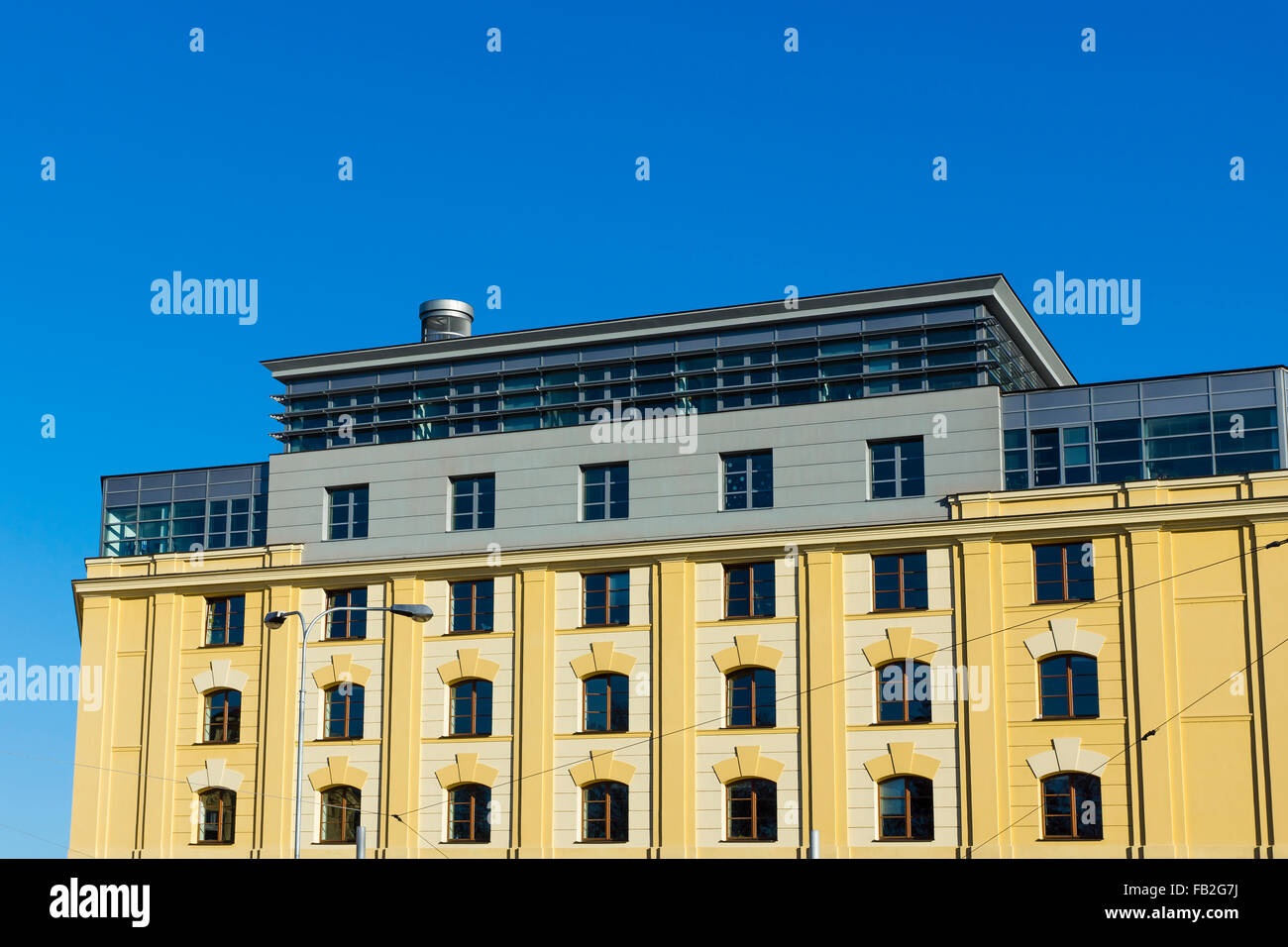 Des bureaux modernes sur les anciens bâtiments Banque D'Images