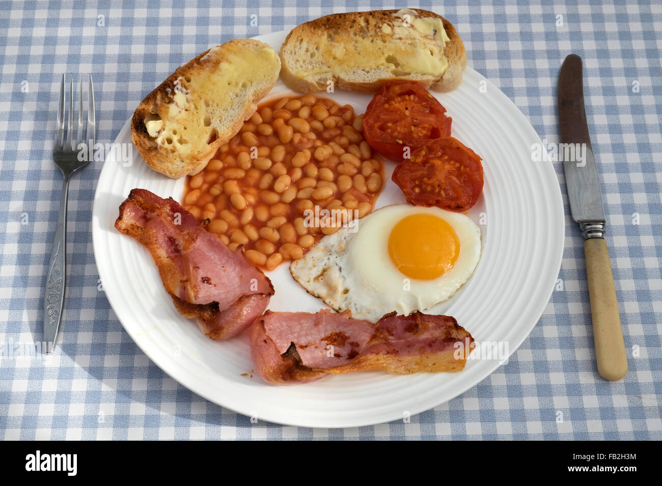 Petit-déjeuner anglais tiré Banque D'Images