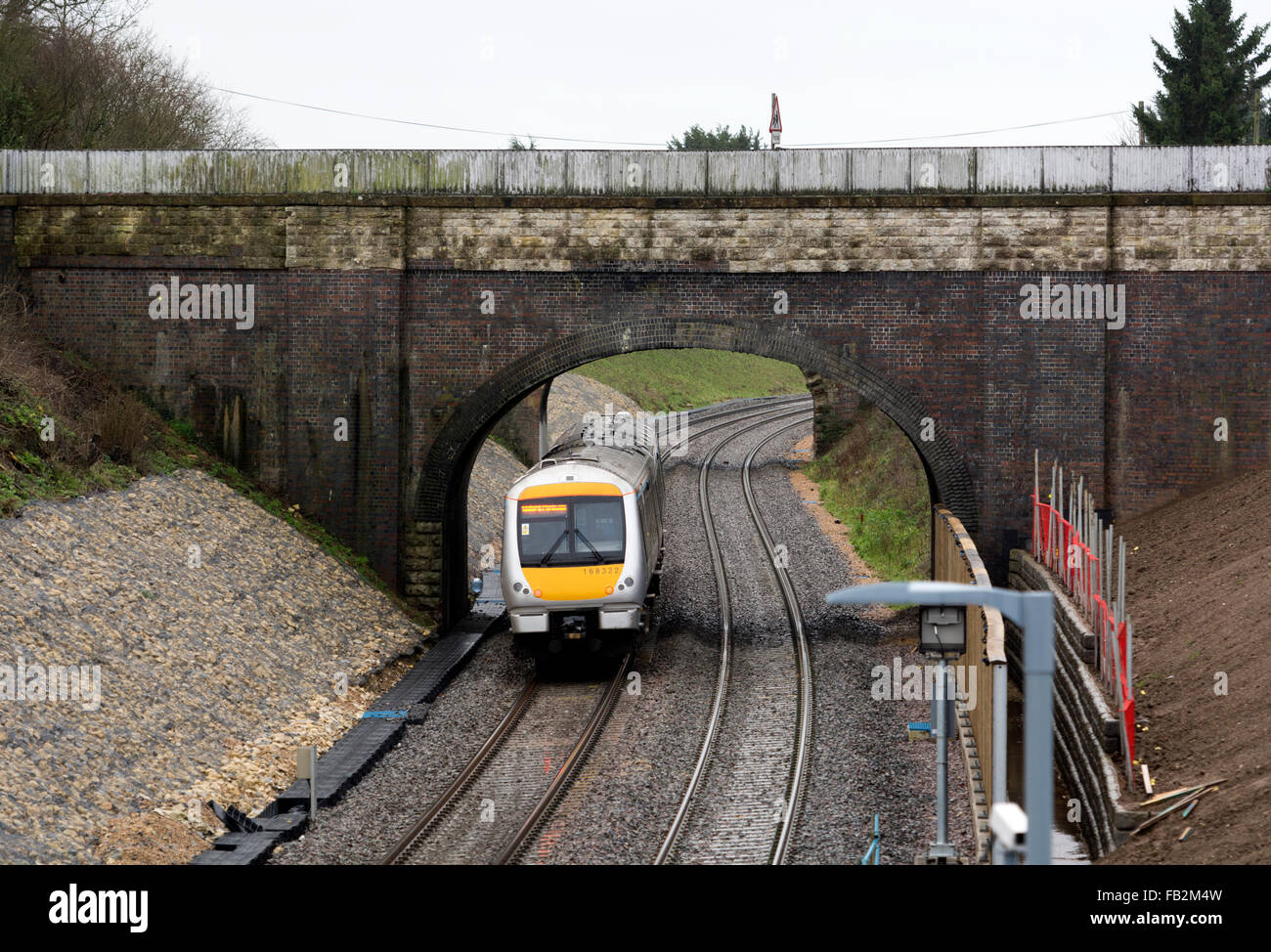 Chiltern Railways train dans Islip, Oxfordshire, UK Banque D'Images