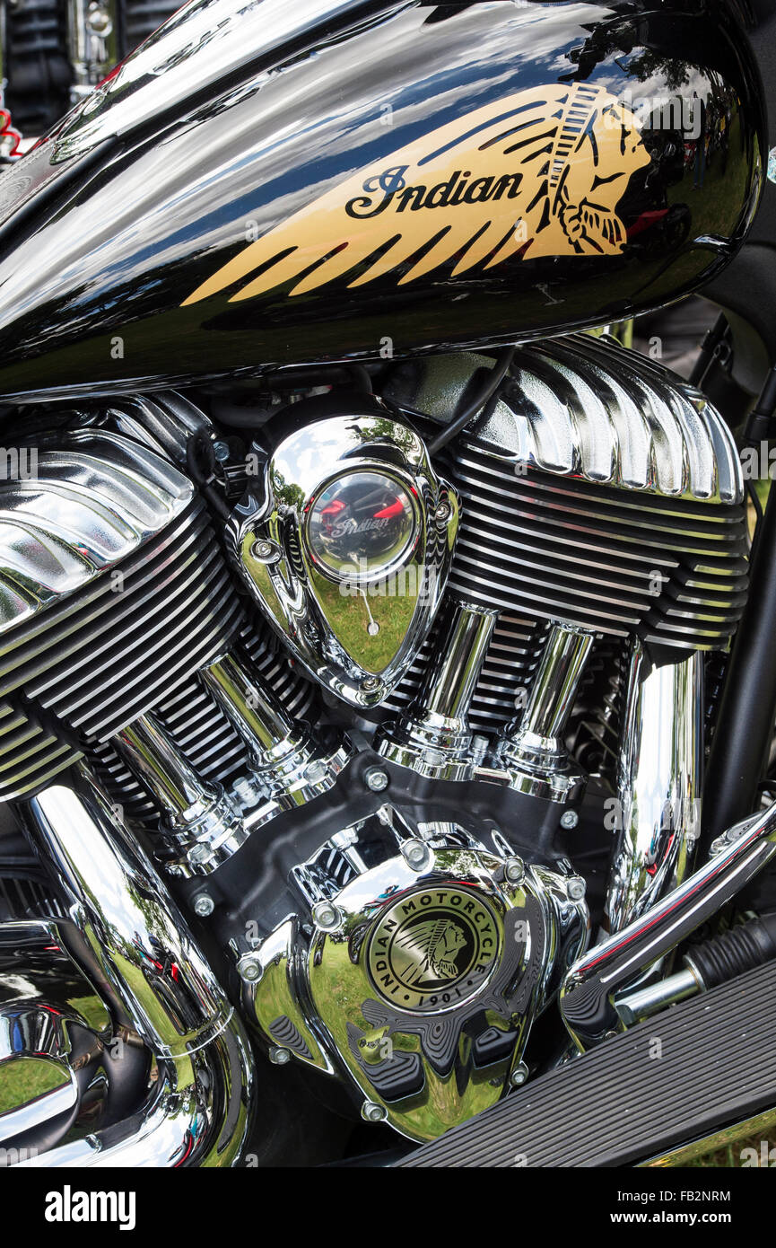 2015 chef indien moto. American Classic motorcycle Banque D'Images