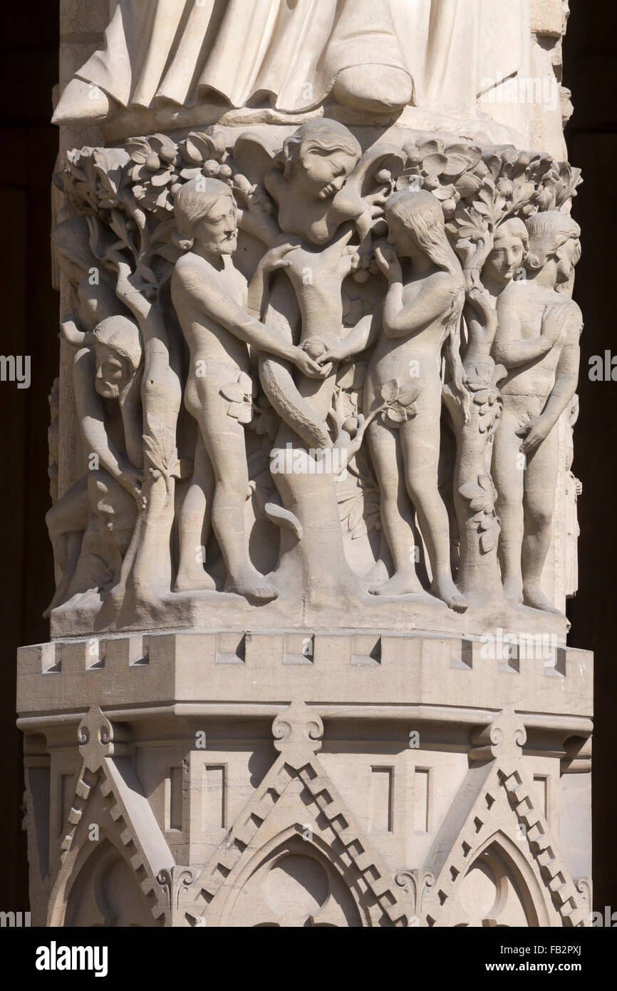 Paris, Cathédrale Notre-Dame de Paris Banque D'Images