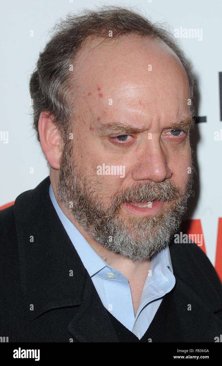 New York, NY, USA. Jan 7, 2016. Paul Giamatti aux arrivées des milliards pour Showtime Series Premiere, Museum of Modern Art (MoMA), New York, NY 7 Janvier, 2016. © Kristin Callahan/Everett Collection/Alamy Live News Banque D'Images