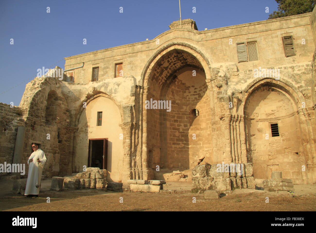 Israël, Basse Galilée, Fête de Joachim et Anne à l'église de Saint Anne, à Zippori Banque D'Images