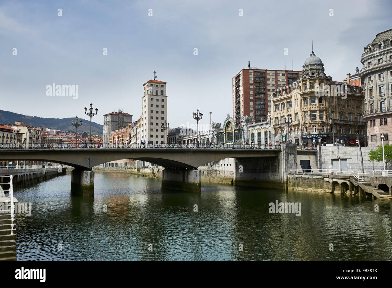 Puente del Arenal, Bilbao, Biscaye, Pays basque, Euskadi, Espagne, Europe Banque D'Images