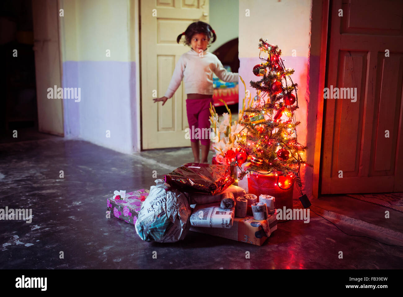 Au Pakistan Noël Banque D'Images