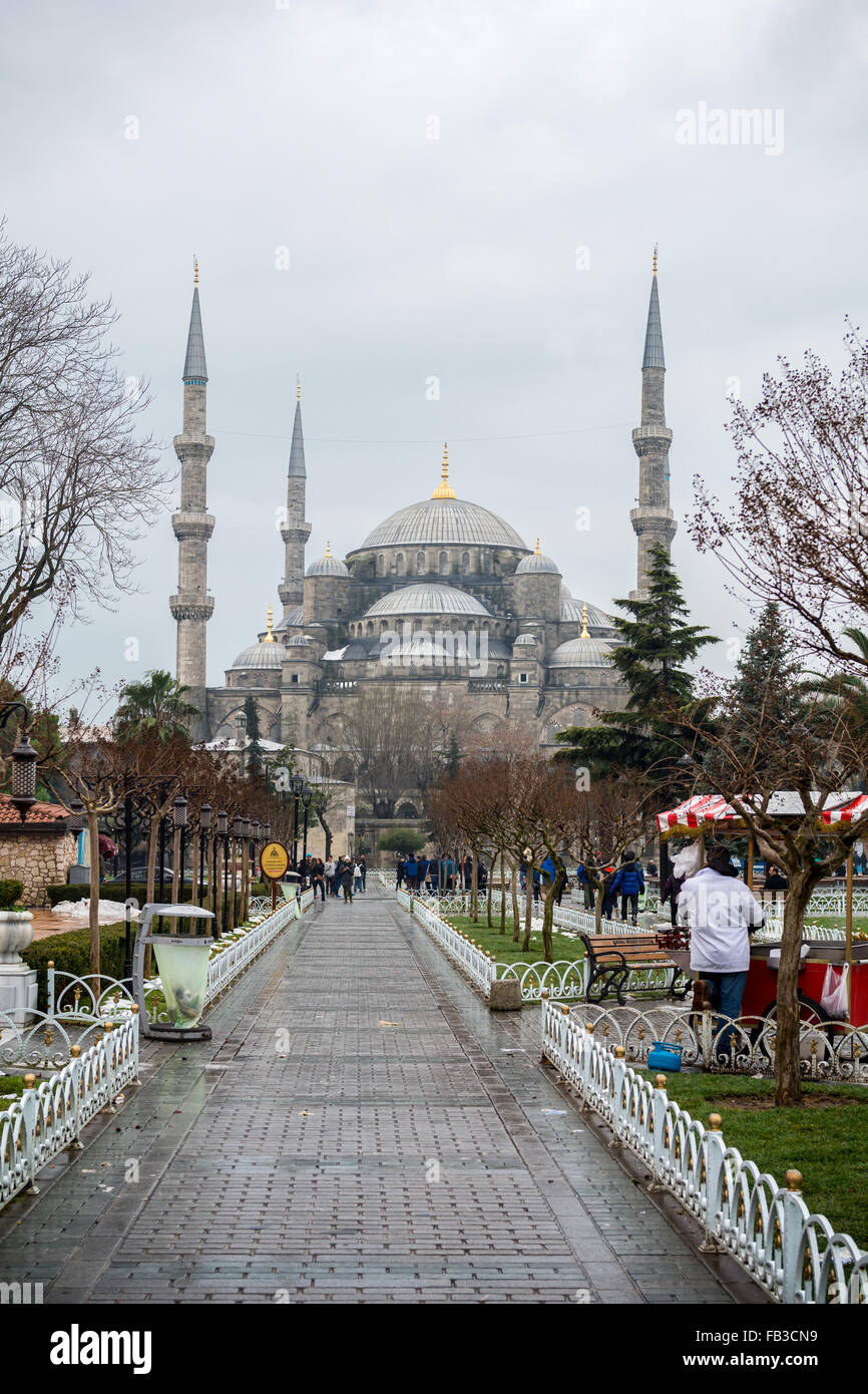 Mosquée bleue Sultan Ahmet / Istanbul Banque D'Images