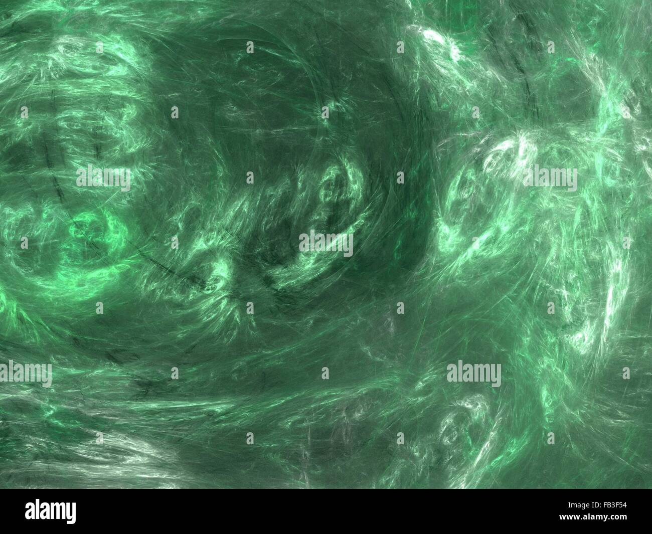 Fractale numérique sur noir Banque D'Images