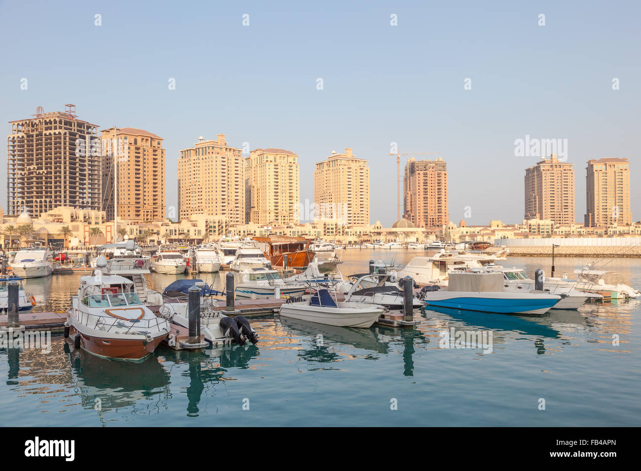 Marina de Porto Saoudite, Qatar Banque D'Images
