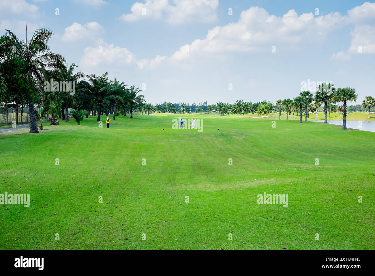 Ayuthaya, Thaïlande - 27 décembre 2015 : les gens à jouer au golf en été 24 Banque D'Images