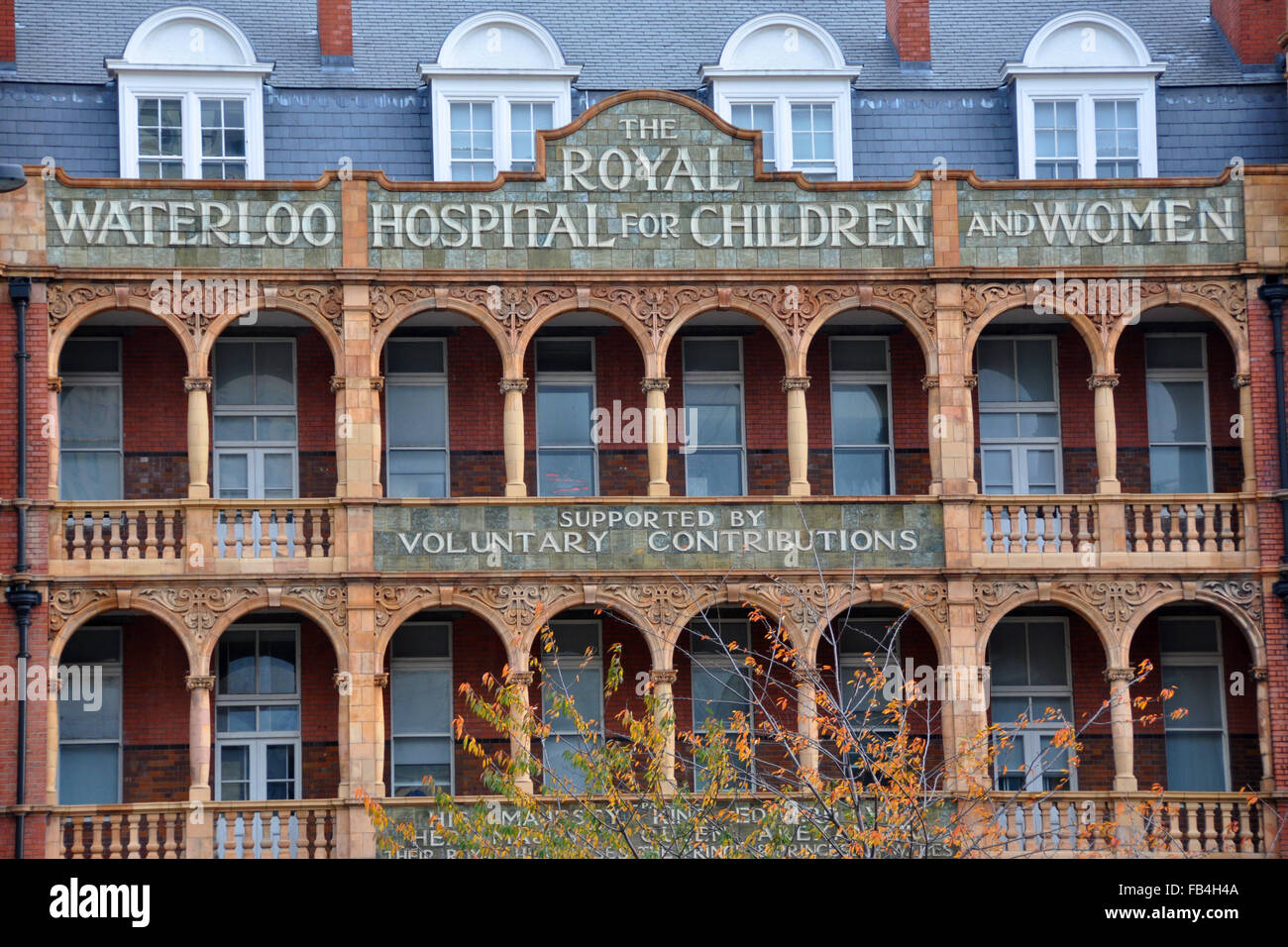 Royal Hospital pour les enfants et les femmes, proche de la gare de Waterloo, Londres. Ouvert en 1816 ; l'un des premiers hôpitaux pour enfants. Banque D'Images