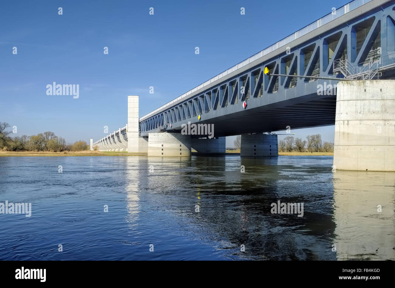 Trogbruecke - Magdeburg Magdebourg Water Bridge 09 Banque D'Images