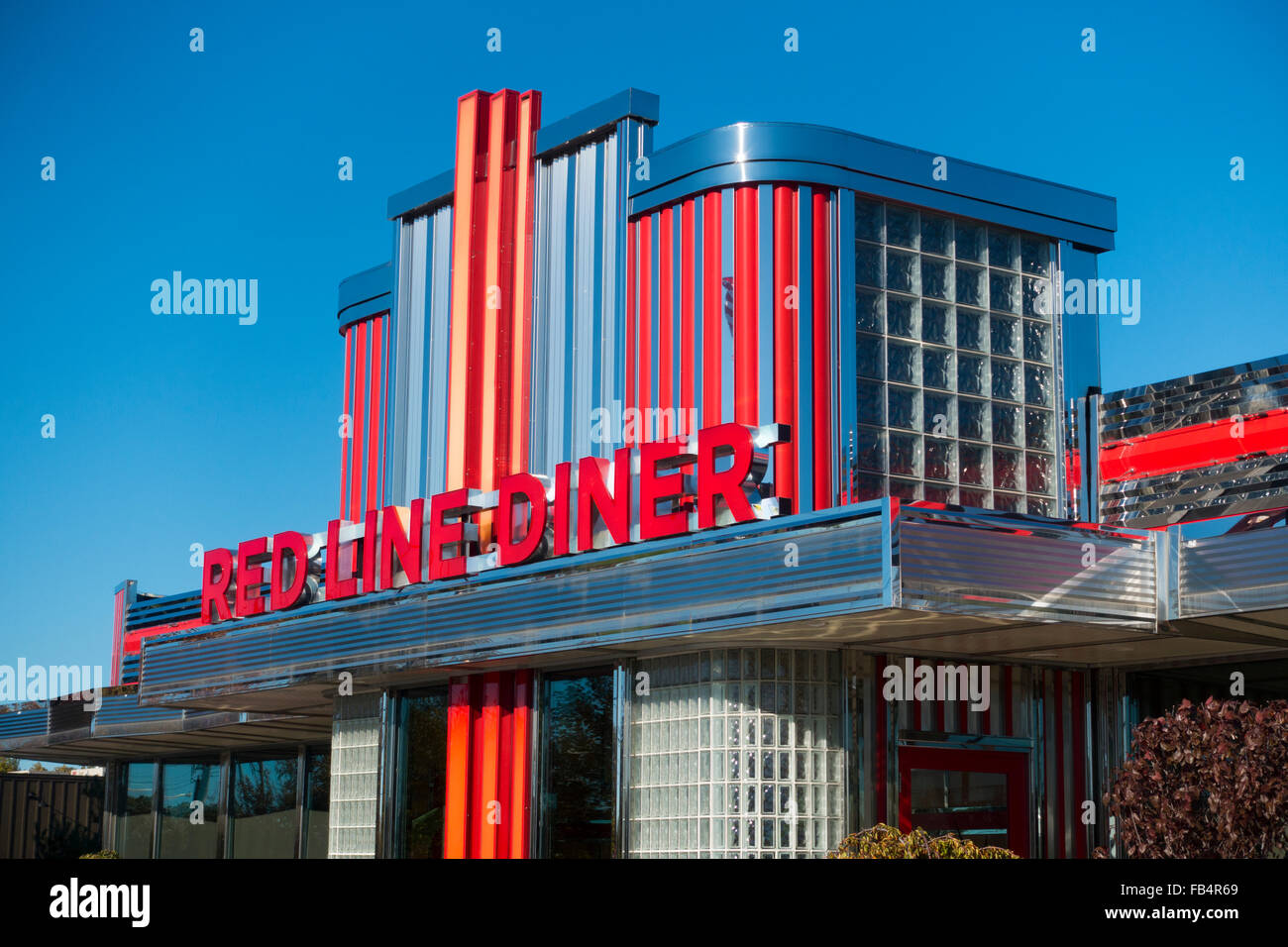 Red line diner Fishkill New York Banque D'Images