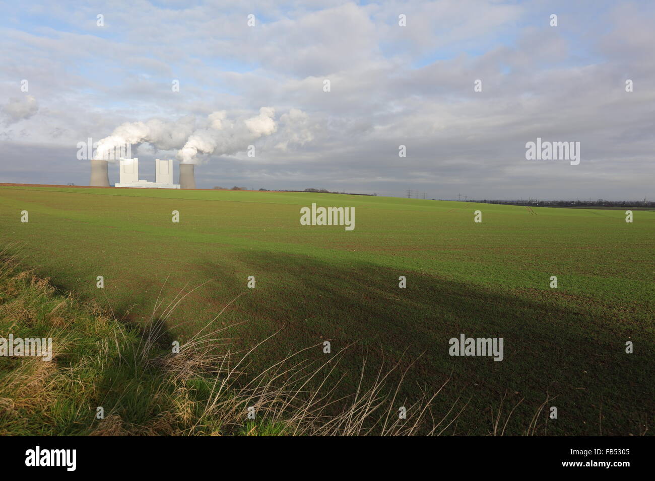 La centrale électrique au lignite Neurath, Allemagne Banque D'Images