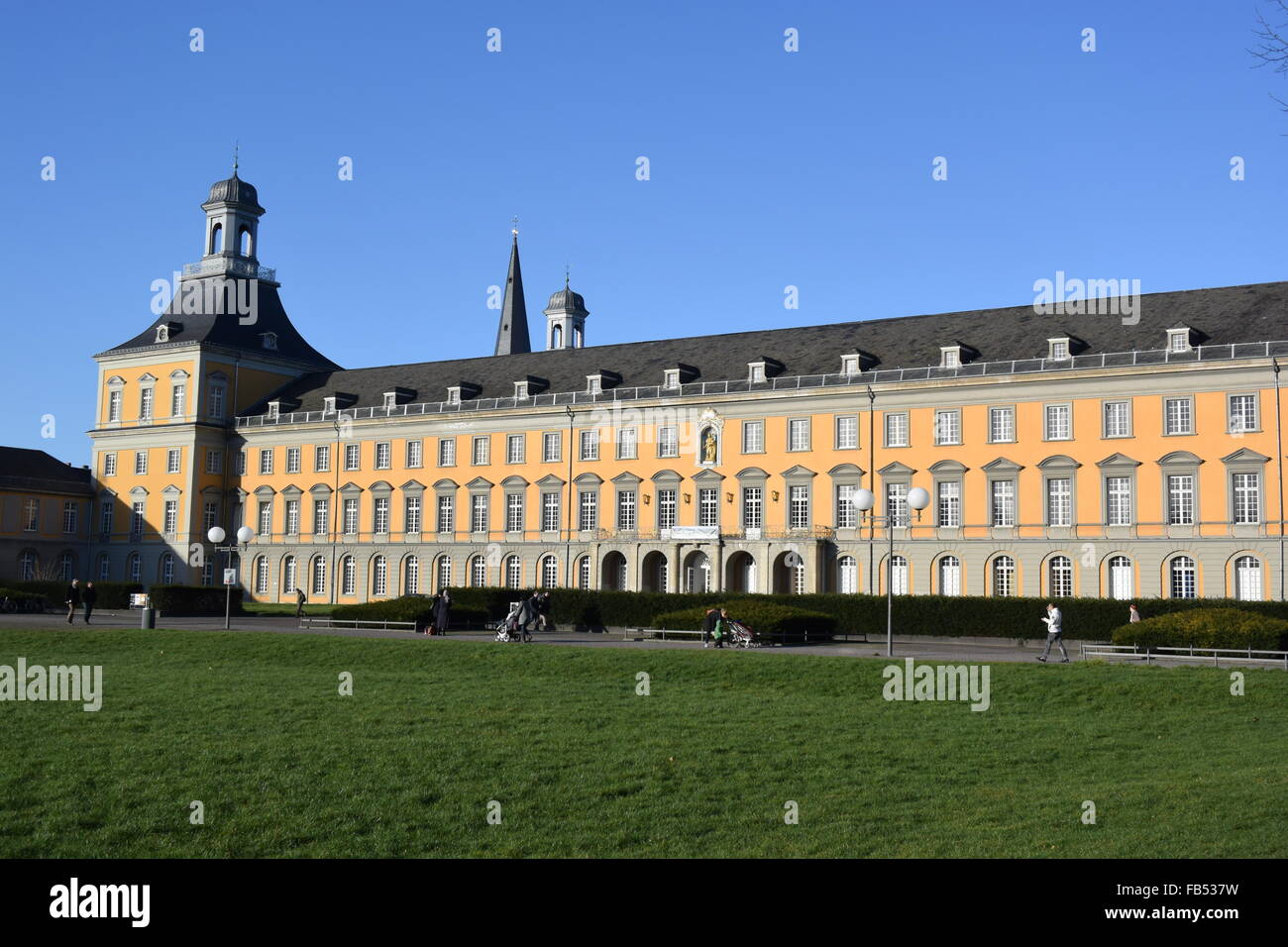 L'Université de Bonn, Allemagne, entrée privée, tête Hofgarten Banque D'Images