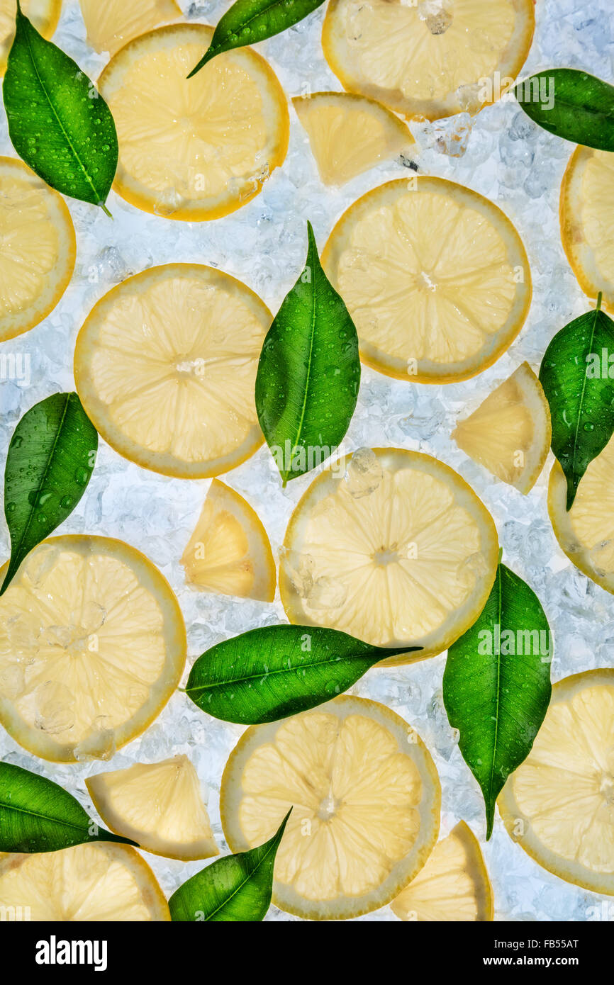 Close up de citron sur la dérive Banque D'Images