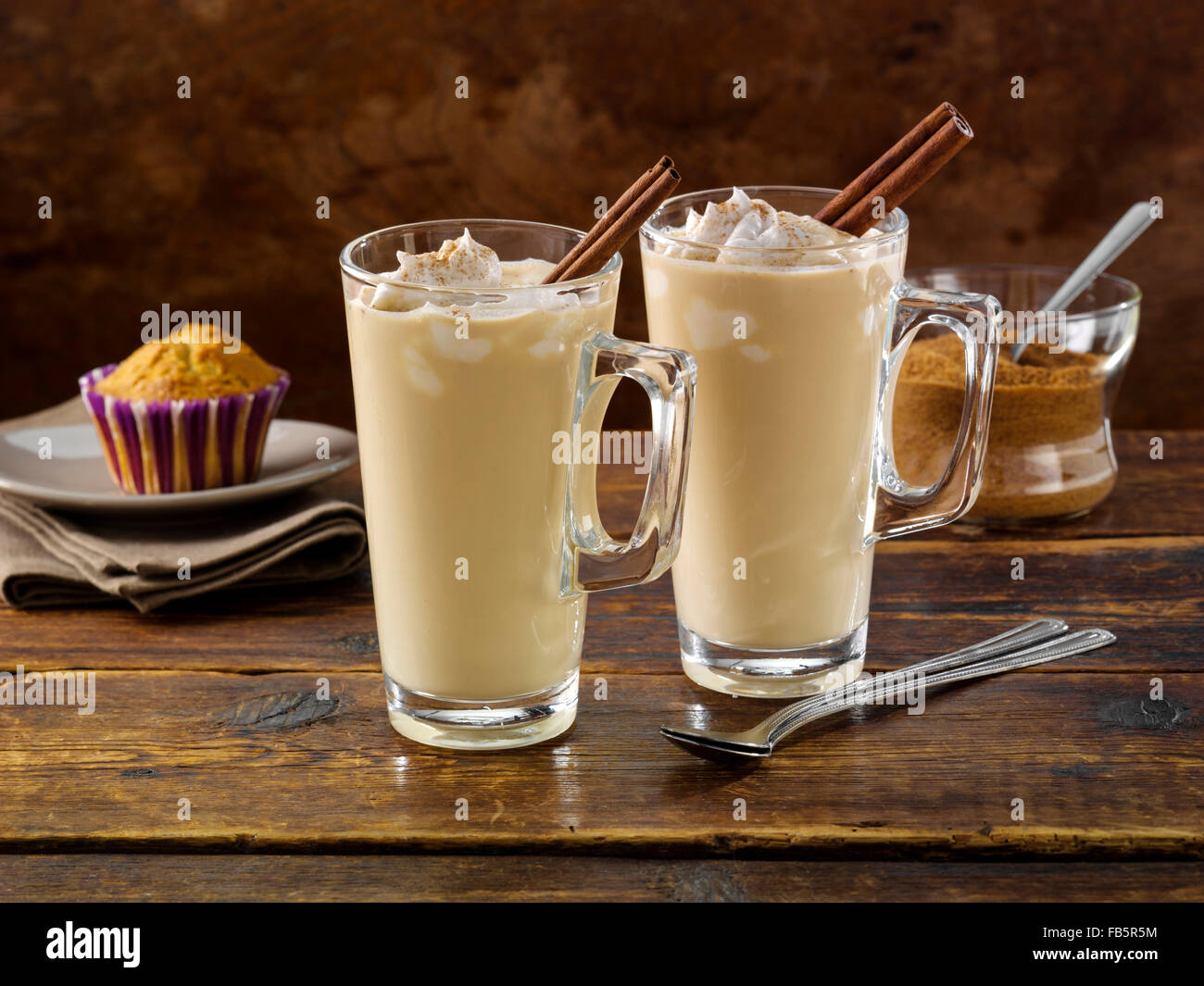 Coconutty chai latte Banque D'Images