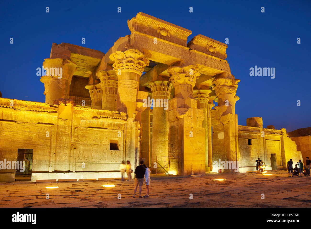 Égypte - Kom Ombo, Temple de Sobek Banque D'Images