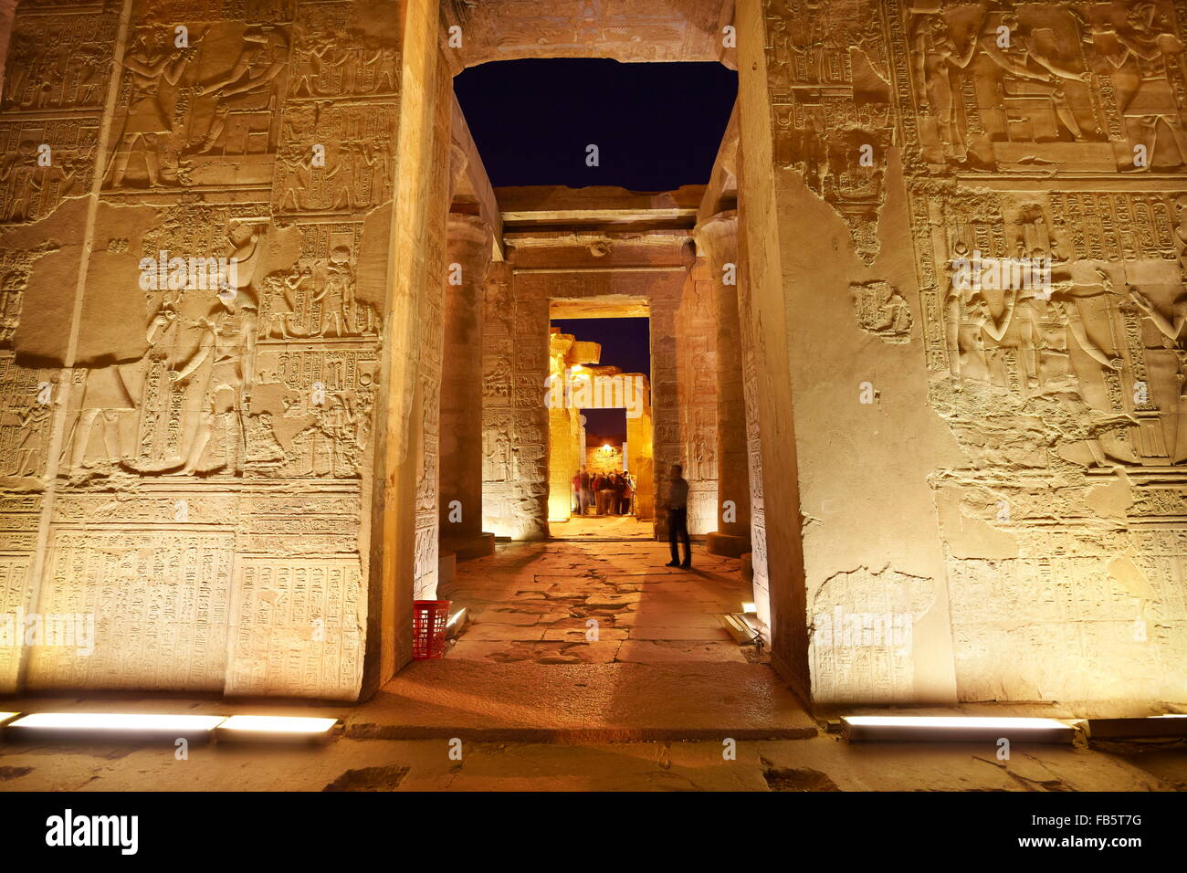 Égypte - Kom Ombo, Temple de Sobek Banque D'Images