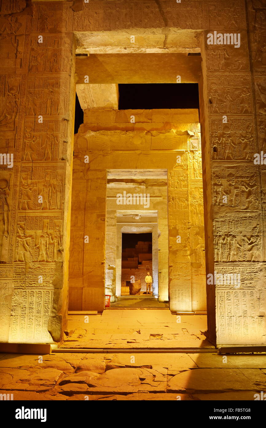 Egypte - l'île de Philae, le Temple d'Isis, l'UNESCO Banque D'Images