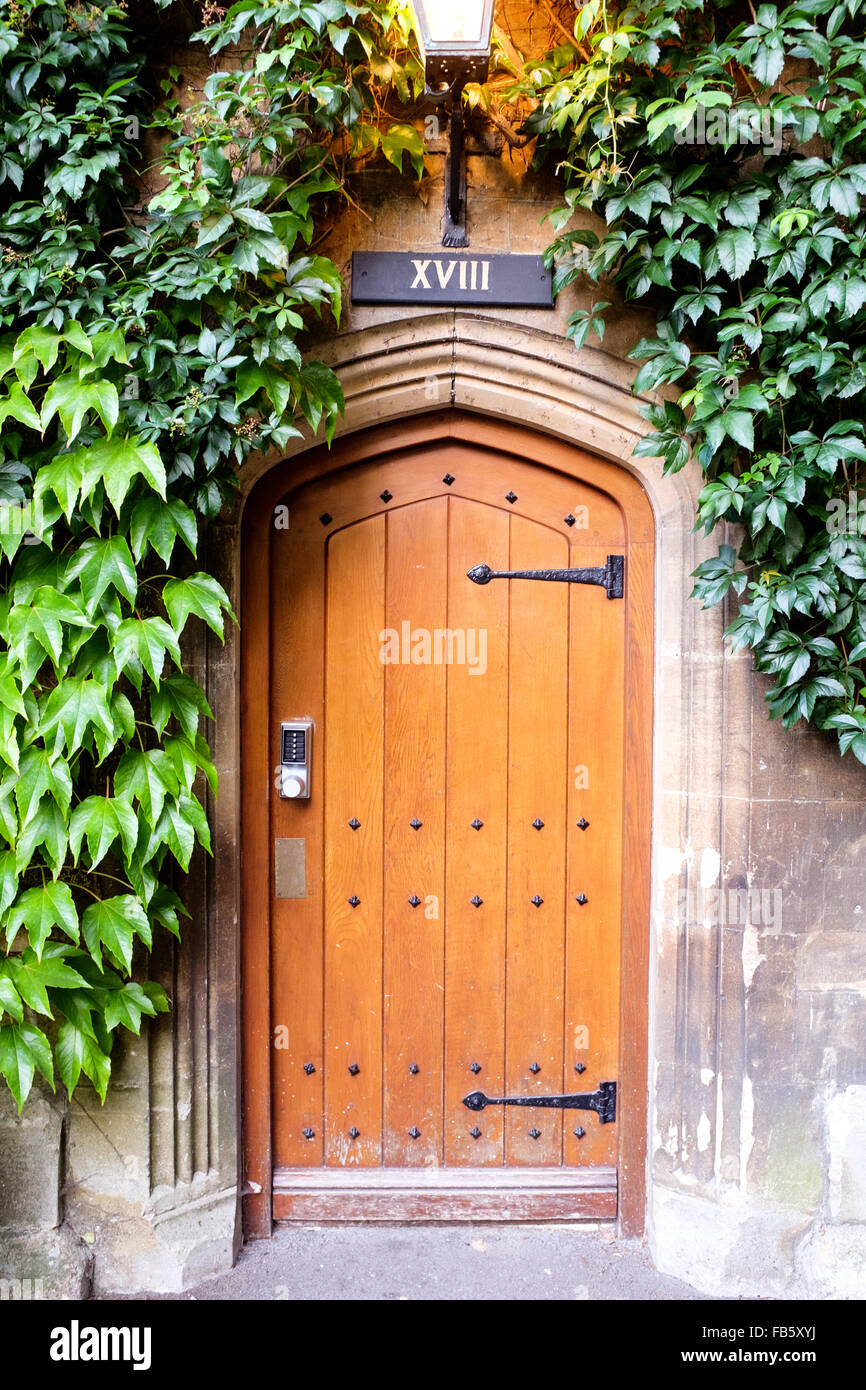 Chambres à porte en quadrilatère du Balliol College, Oxford, Royaume-Uni Banque D'Images