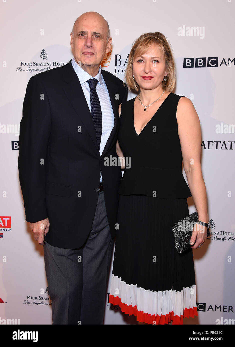 Los Angeles, Californie, USA. Jan 9, 2016. Jeffrey Tambor arrive pour le BAFTA Tea Party 2016 à l'hôtel quatre saison. © Lisa O'Connor/ZUMA/Alamy Fil Live News Banque D'Images