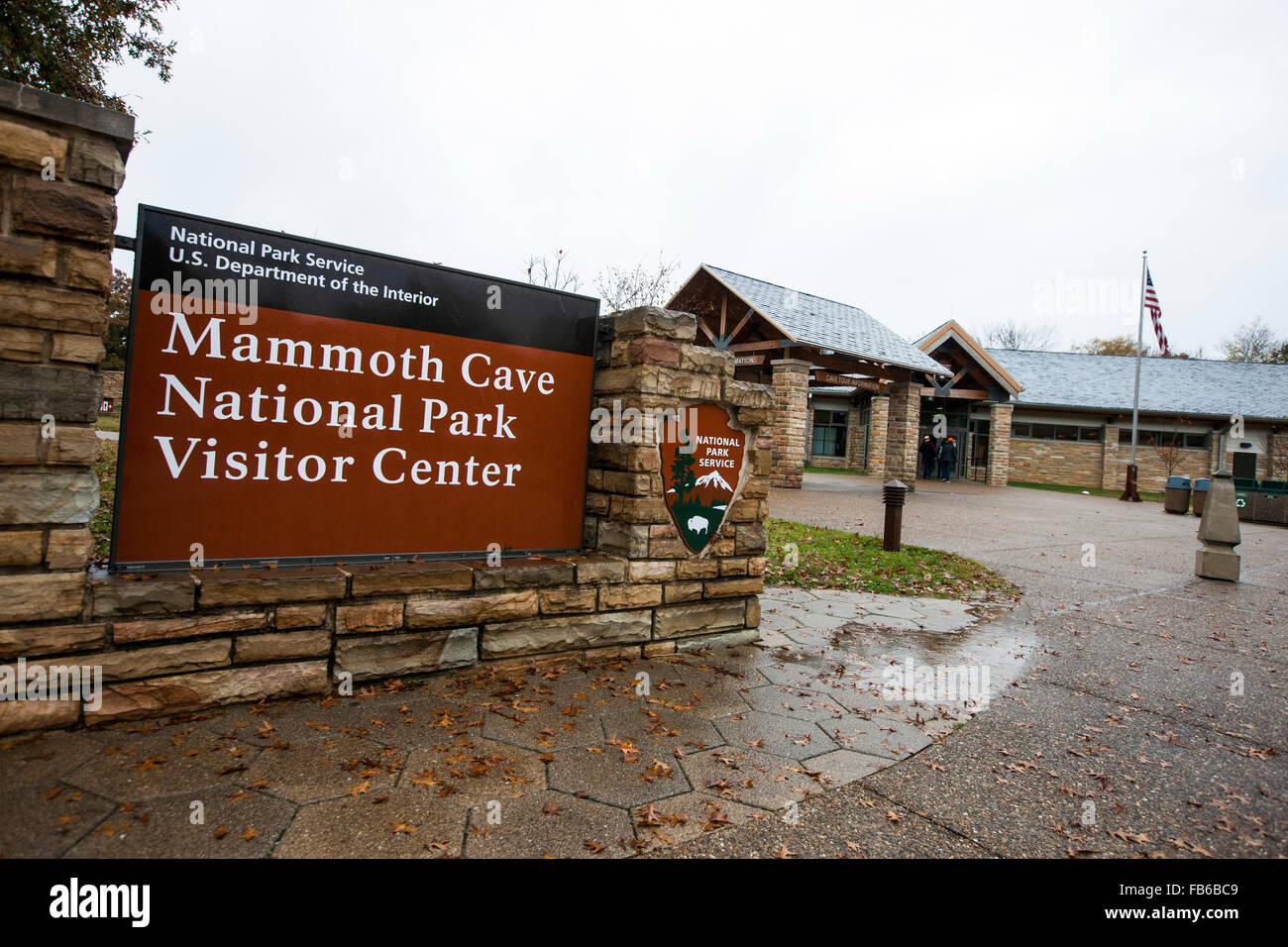 Centre des visiteurs, le parc national de Mammoth Cave, Kentucky, États-Unis d'Amérique Banque D'Images Centre des visiteurs, le parc national de Mammoth Cave, Kentucky, États-Unis d'Amérique Banque D'Images