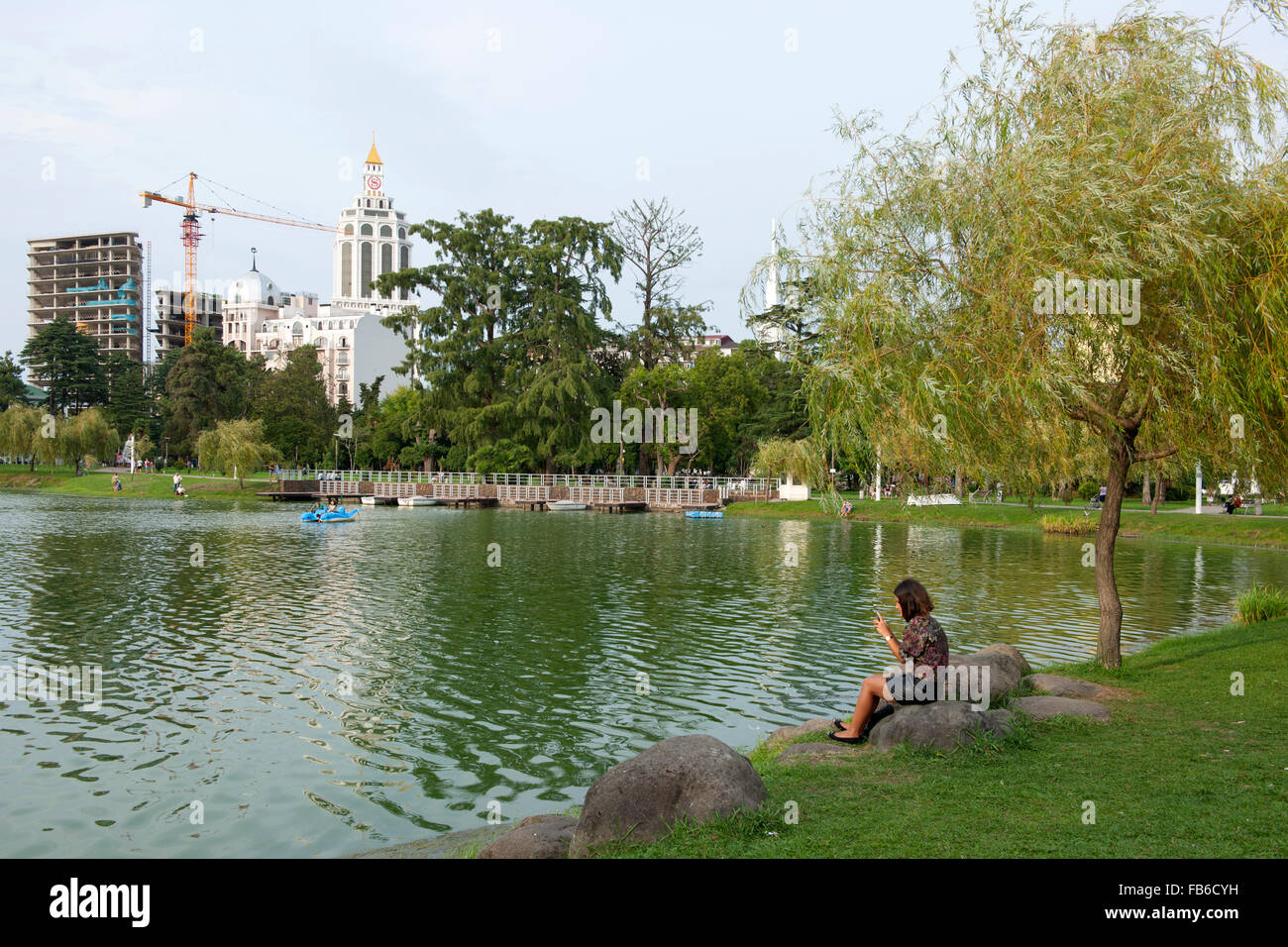 Georgien, Batumi, Nuri-Geli-Voir im Park des 6. Mai Banque D'Images