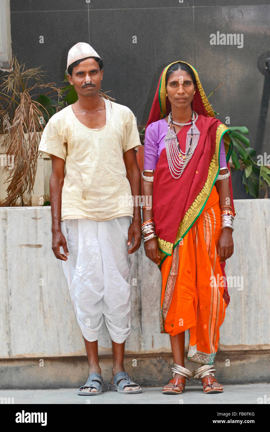 Mavachi Couple Tribal, Pune Banque D'Images