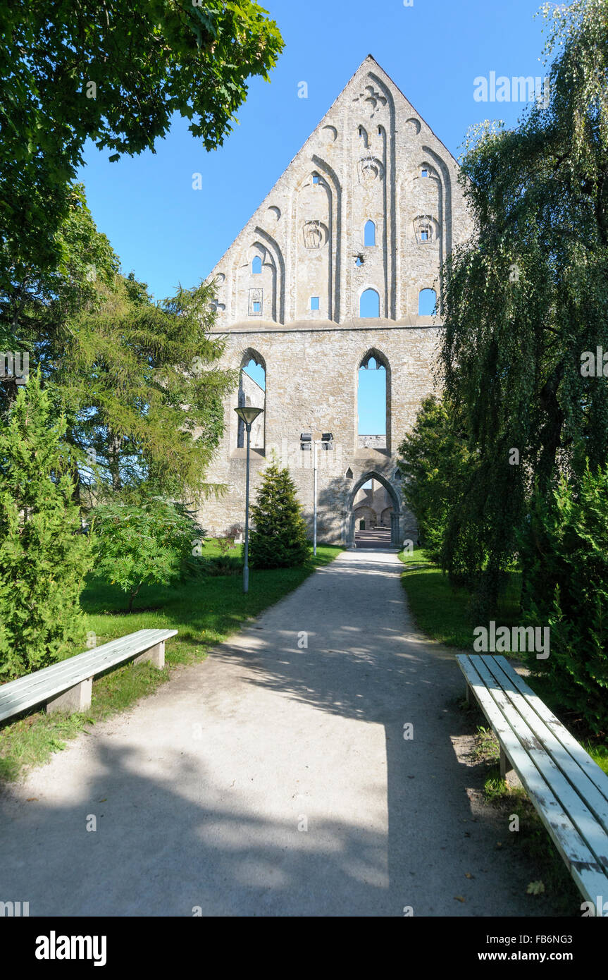 Les ruines de Pirita/couvent monastère dédié à Sainte Brigitte, Tallinn, Estonie Banque D'Images