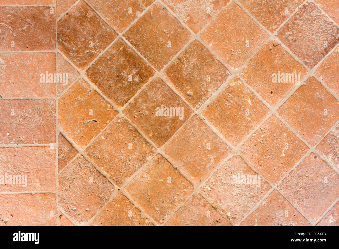 La texture du sol en terre cuite Banque D'Images