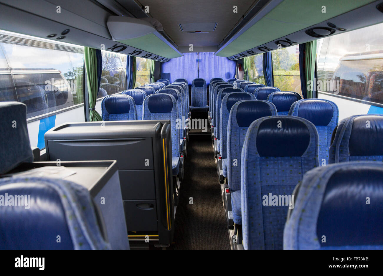 Intérieur de l'autobus Voyage Photo Stock - Alamy