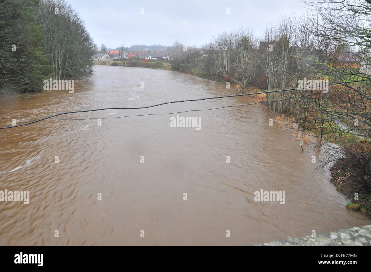 Les inondations sur la rivière Don Banque D'Images