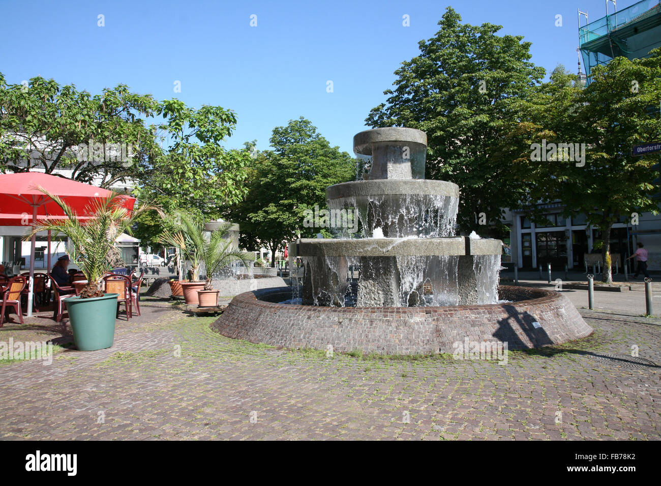 Fontaine à eau à Sarrebruck Banque D'Images