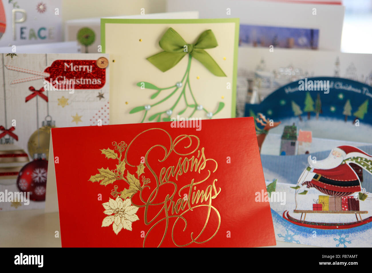 Cartes de Noël Banque D'Images