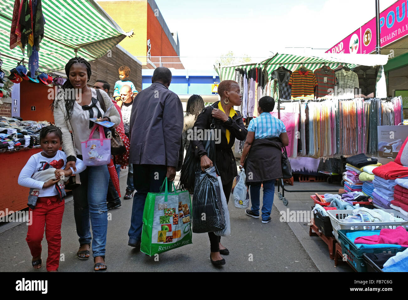 Rues de Brixton dans le sud de Londres Banque D'Images