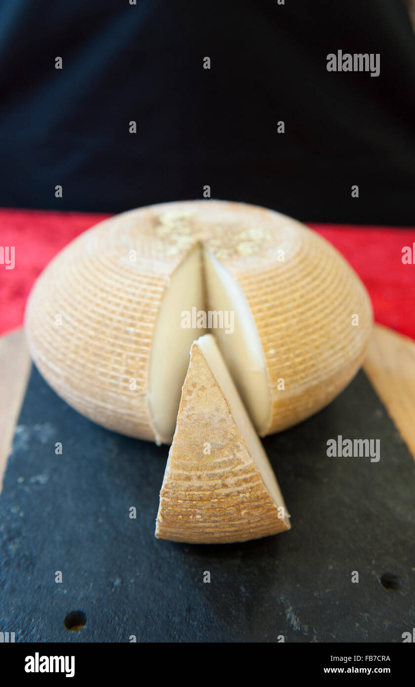 Fromage de chèvre Rachel de White Lake dans le Somerset en Angleterre Banque D'Images