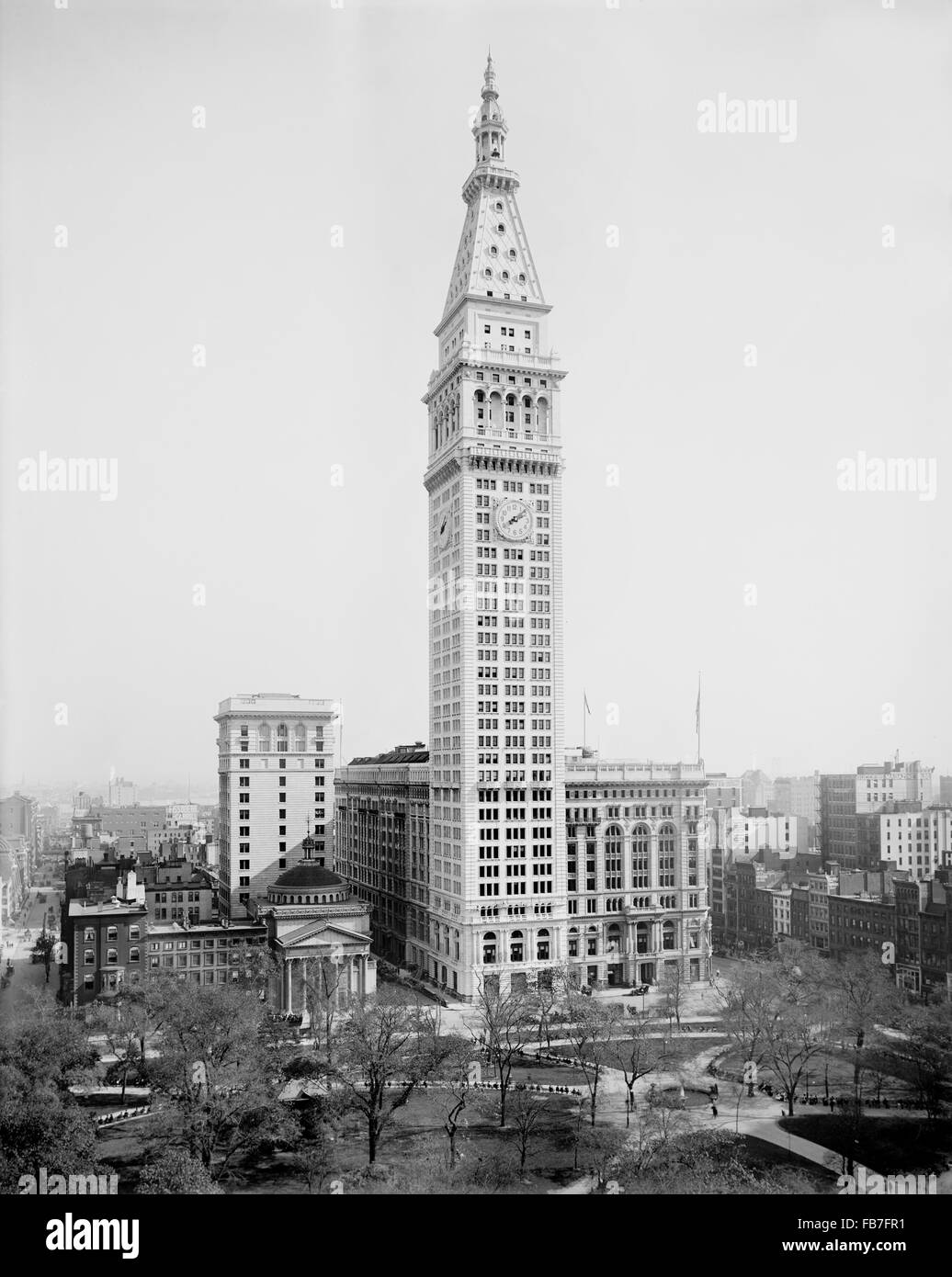 Metropolitan Life Insurance Building et Tower, Madison Square, New York City, New York, USA, 1910 Banque D'Images