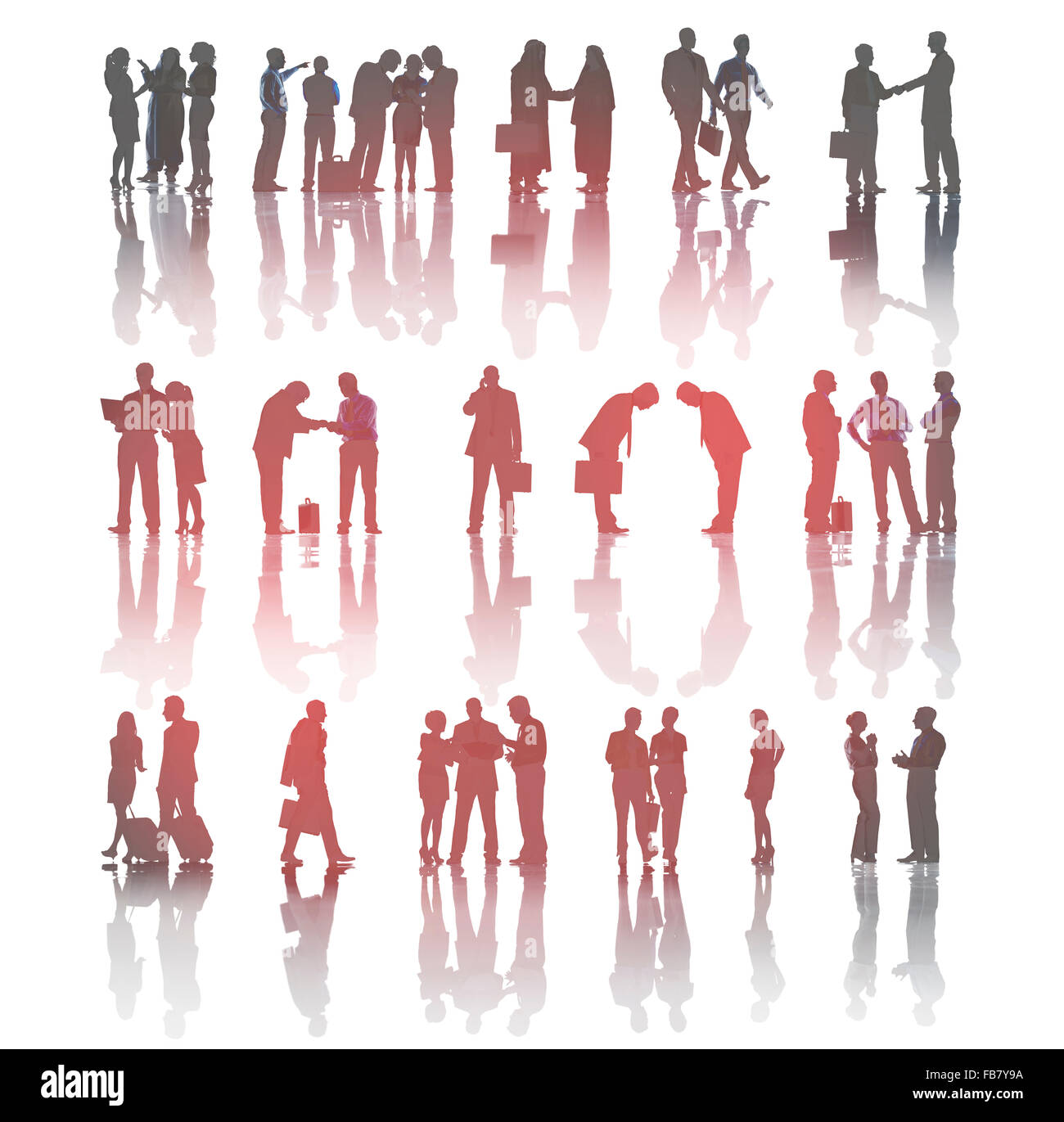 Business Handshake Message d'archet Concept Banque D'Images