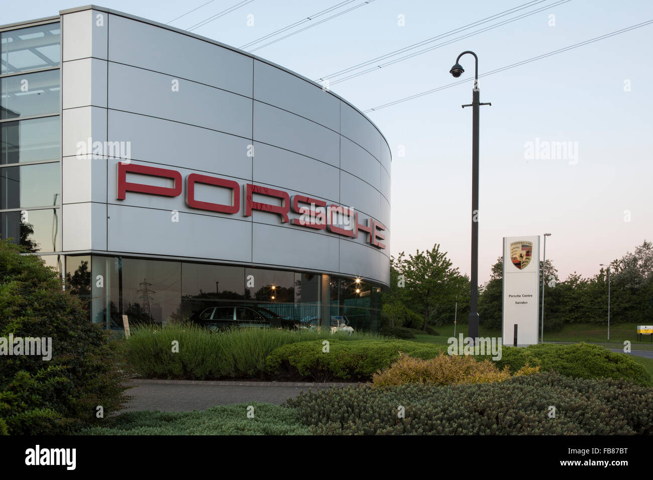 L'ancien Centre Porsche de Swindon Banque D'Images