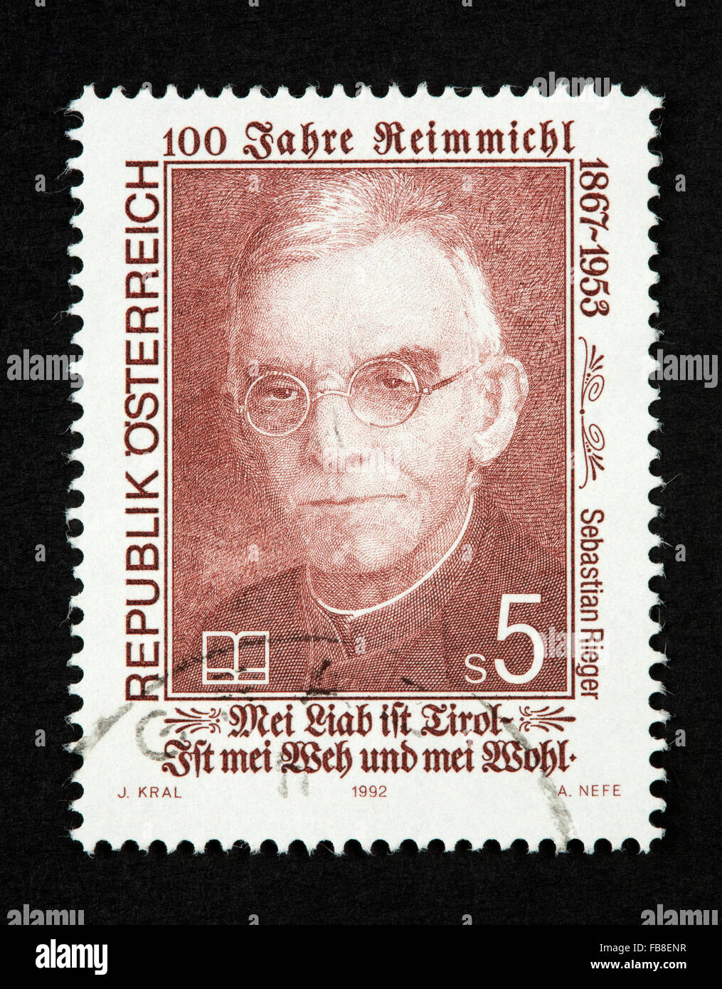 Timbre autrichien Banque D'Images