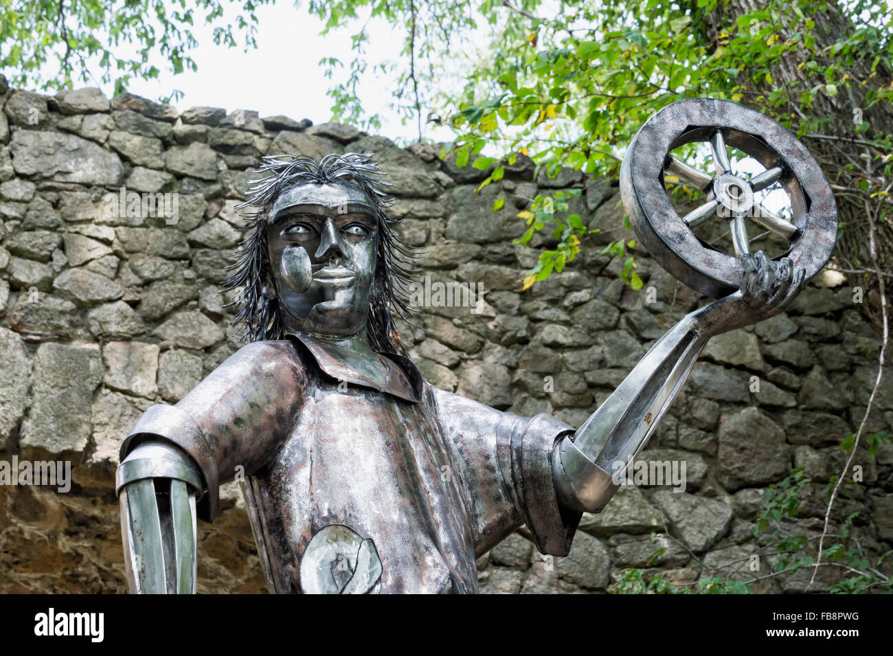 Dieu Krodo germanique statue à Harzburg Château, Bad Harzburg, Harz, Basse-Saxe, Allemagne Banque D'Images Dieu Krodo germanique statue à Harzburg Château, Bad Harzburg, Harz, Basse-Saxe, Allemagne Banque D'Images